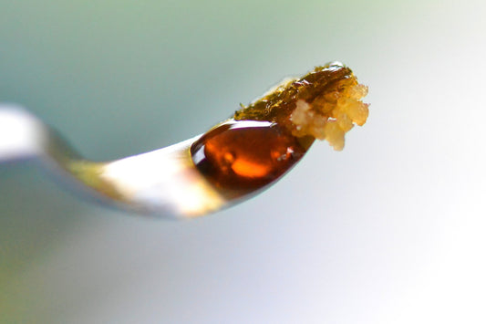 Close-up of a cannabis concentrate